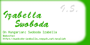izabella swoboda business card